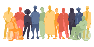 A diverse group of individuals.